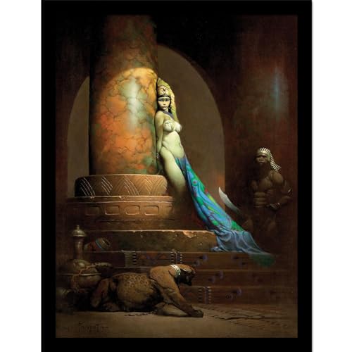 Frazetta Reine égyptienne cadre de qualité pour collectionneur
