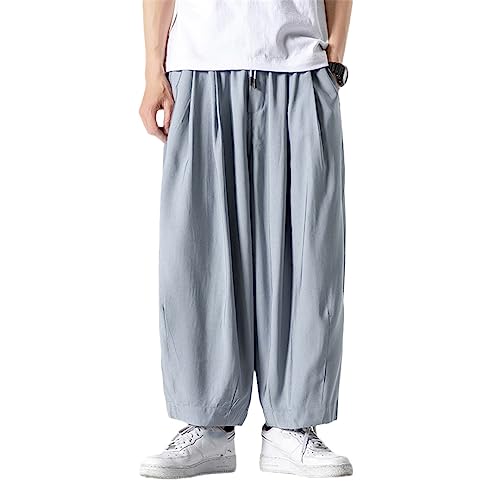 Pantalon de jogging bleu clair grande taille 4XL pour homme fort
