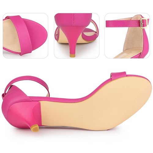 Perphy Open Toe Ankle Strap Kitten Heel Sandals for Women3