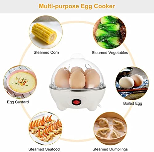 GoodHood Electric Egg Cooker: Rapid Egg Boiler for Easy-To-Peel, Soft Medium or Hard Boiled Eggs, 7 Egg Capacity, with Auto Shut Off Feature(Multi... - Image 5