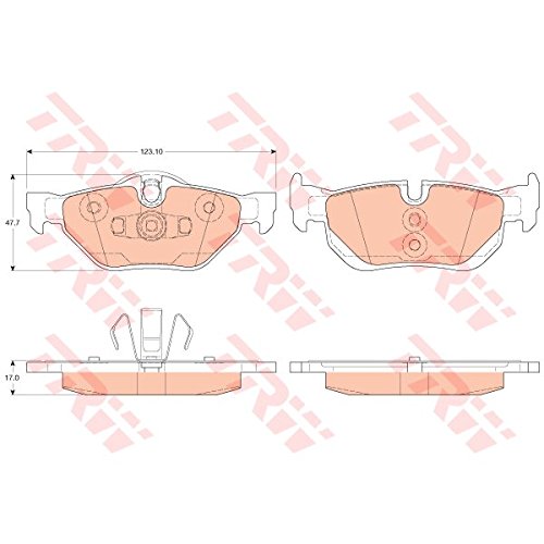 BRAKE PAD SET DISC BRAKE GDB2050 FOR BMW 1/E8/E82/X/SUV/E84/SAV/3/E9/E88/E87
