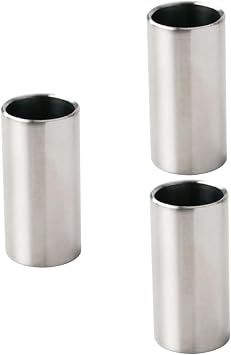 Toyvian 3pcs Classic Guitar Slide Steel String Slider Essential Bass Guitar Accessory Smooth Edges