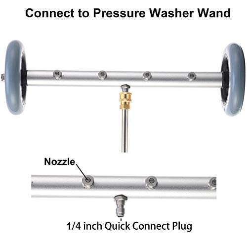 Ridge Washer Pressure Washer Undercarriage Cleaner, 16 Inch Undercarriage Washer, Pressure Washer Under Car Cleaner With Straight Extension Wand, 4000 Psi #TOP2
