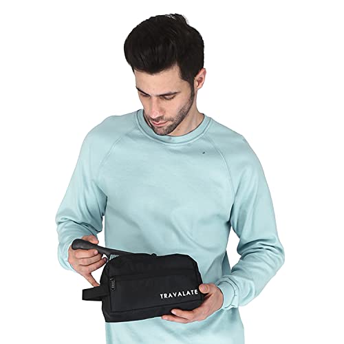 Travalate 9cms Polyester Toiletry Bag (Black_Tr1323) (Image - 6)