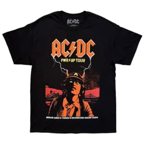 Image of Rock Off officially licensed products AC/DC Live in Brisbane T Shirt, Black, XL