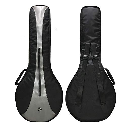 MoonEmbassy Banjo Gig Bag 600D Water-resistant Oxford Cloth Backpack Strap with 12mm Cotton Padded...