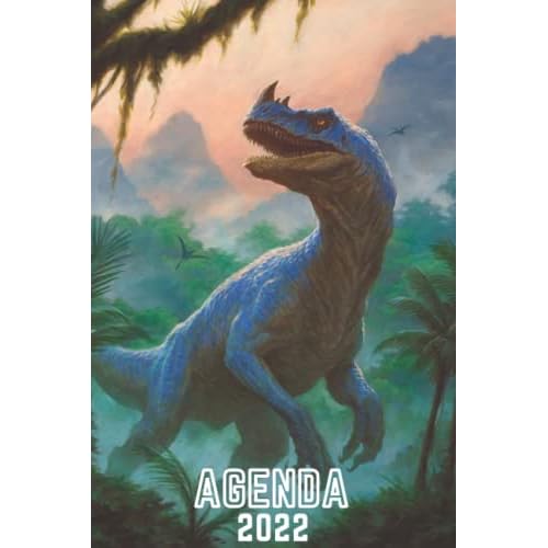Agenda 2022 Dinosaurio: Semana vista | Dinosaurio |12 meses enero a diciembre 2022 . Planificadora diaria y mensual | organizador semanal | regalo para hombre y mujer calendario