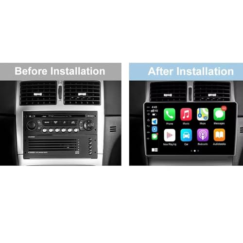 Radio de coche para Peugeot 307 2001-2008 con Android Auto y Bluetooth 32G 2