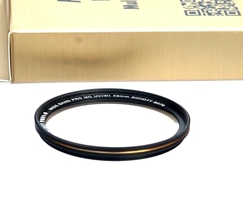 Image of Fotasy 49mm Ultra Slim UV Protection Photography Filter, Nano Coatings MRC Multi Resistant Coating Oil Water Scratch, 16 Layers Multi-coated 49mm UV Filter