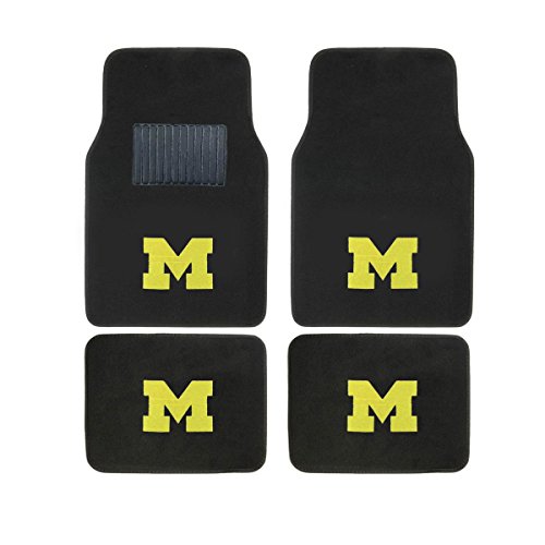 FANMATS Michigan Collegiate Carpet Floor Mats (4-Pack)