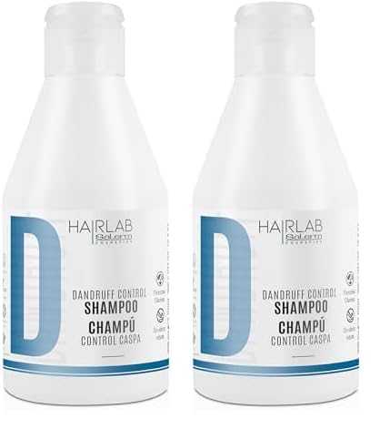 SALERM - Champú Anticaspa - Champú Control Caspa Hair Lab - 300 ml - Frena la Aparición de Caspa - Alivia Irritaciones y Picores del Cuero Cabelludo - Sin Parabenos (Paquete de 2)