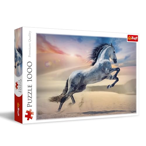 Trefl - Cheval majestueux - Puzzle 1000 Pièces - Puzzle DIY avec Animaux, Divertissement créatif, Loisir, Puzzle Classiques pour Les Adultes et Les Enfants à partir de 12 Ans