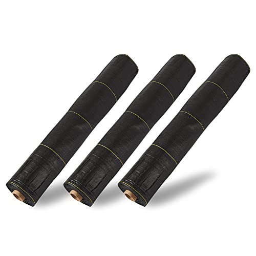 Dewitt SBLT4300 Sunbelt Woven Weed Barrier Landscape Fabric Ground Cover, 4-Foot Width x 300 Feet (3 Pack)