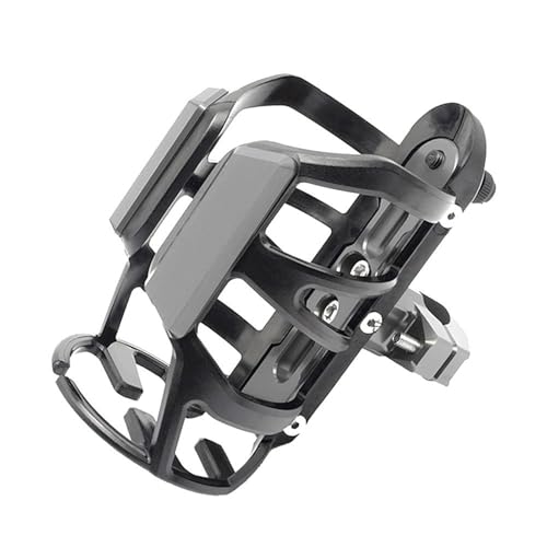 Porte-gobelet moto CNC en aluminium gris pour QJMOTOR SRT 800X