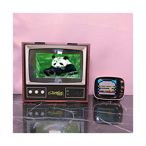 Hd 3D Mobile Phone Screen Tv Magnifier Amplifier Mini Retro Small 8 Inches Magnifying Glass With Foldable Holder Stand For Any Smartphone Movie Video #TOP6