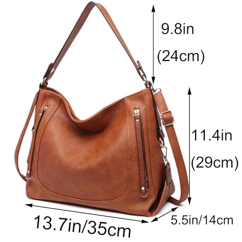 Women Purse and Handbag PU Leather Satchel Tote Zipper Top-handle Shoulder Bag2