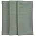 Serafina Home Sage Green Kitchen Dish Towels 100% Cotton Cloth Soft Cleaning Drying Absorbent Terry Ribbed Loop: Set of 3 Multipurpose for Everyday Use