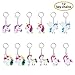 Unicorn Party Favors Set Includes Unicorn Drawstring Bags, Unicorn Bracelets and Unicorn Keychains, Unicorn Party Supplies for 12 Kids