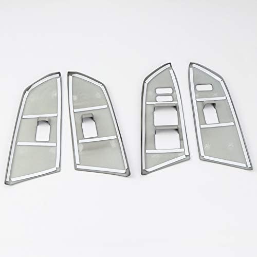 for Toyota Tundra 2014-2021 LHD Carbon Fiber Black Plastic Inner Door Armrest Cover Trim 4pcs Car Accessories(Not fit for 2 Door Model car and Double Cab Model car)
