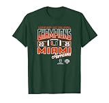 Miami Hurricanes Cotton Bowl Champs 2025 CFP Green T-Shirt