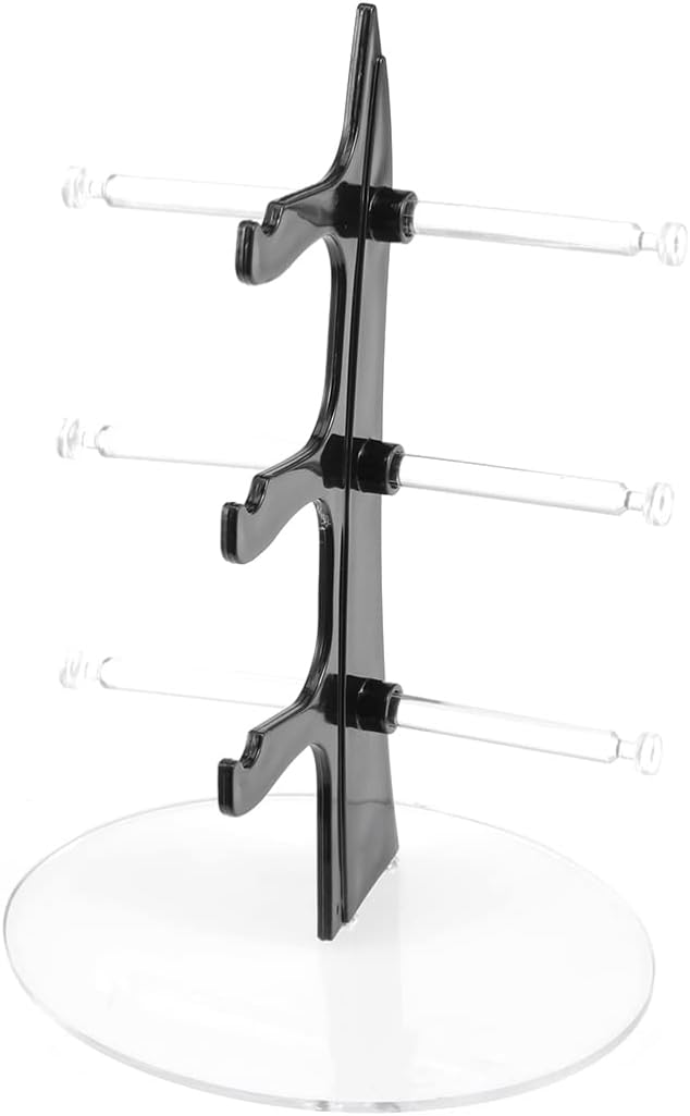 Zerodeko Sailboat-Shaped Eyeglass Display Stand Sunglasses Holder for Home and Shop Storage Organizer for Eyewear and Accessories Black