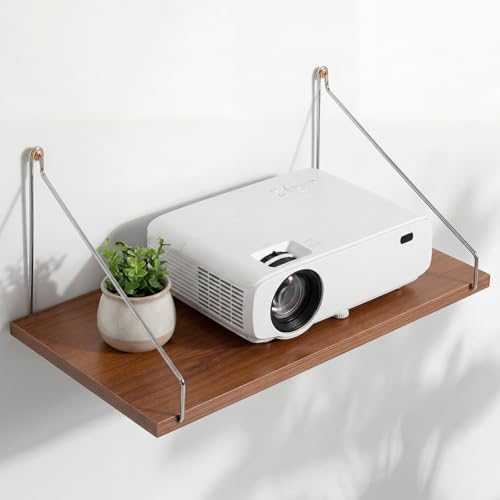 Estante de proyector para pared flotante CroBlissful organizador de cables y módem sin taladro 2