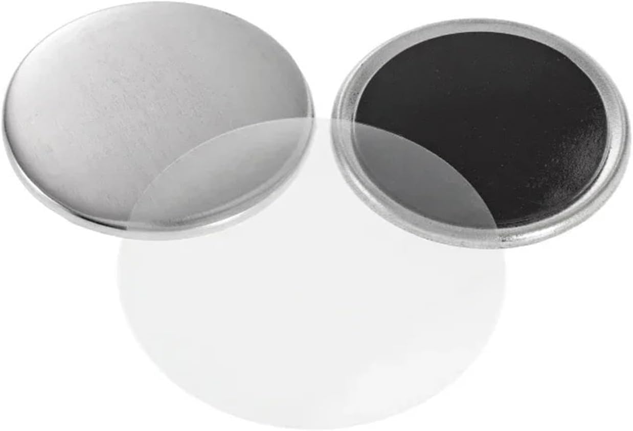 Wenlai-Lot de 100 Badges magnétiques Souples for réfrigérateur, 58 mm, Accessoires for la Fabrication de Boutons Polyvalence pour Les Loisirs créatifs