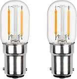 Akynite Lampadina B15d LED 230V 2W Luce Calda 2700K per Macchina da Cucire, 2 contatto, 15...