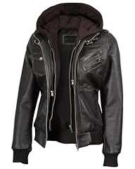 Edinburgh - Distressed Brown Hooded Leather Jacket