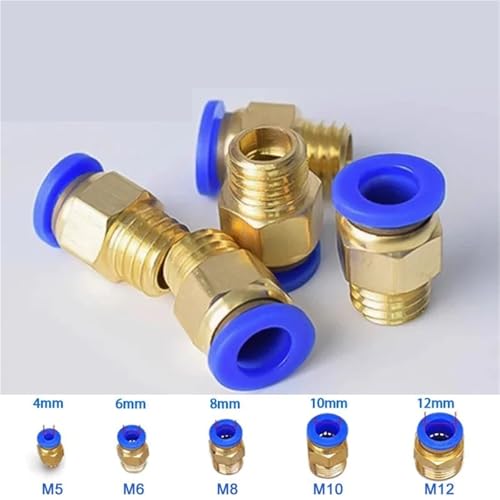 Conectores neumaticos PC8-M5 racores rapidos de 8mm para tubo de aire 3