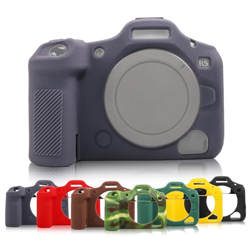 Toileum �J�����V���R���ی�P�[�X for �L���m��EOS R5II/R5 Mark II�J�����p �y�� ����~�ߐ݌v �S�@�̕ی�J�o�[���O��(�X�^�C�� A,�u���[)