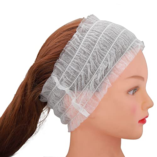 100 diademas desechables, bandas elásticas para tratamientos faciales, spa, bandas elásticas para la cabeza facial, artículos cosméticos para el cuidado de la piel suave maquillaje