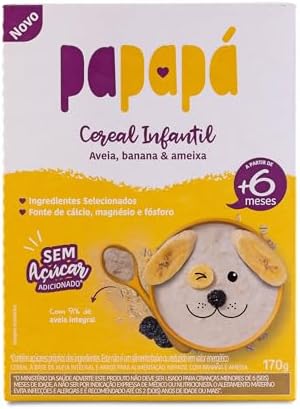 Introdução Alimentar: O Que É, Quando Começar e Como Aplicar o Método BLW com Segurança 37 Papapá, Cereal infantil, Petit Cereal, Avêia Integral com Banana ...