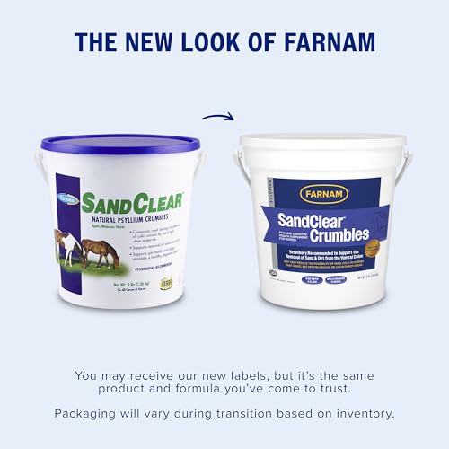 Farnam SandClear Crumbles, Psyllium Digestive Supplement, 9 Day Supply | Apple Flavor,Psyllium Digestive Health Supplement for Horses supports the removal of sand and dirt from the ventral colon - Image 3