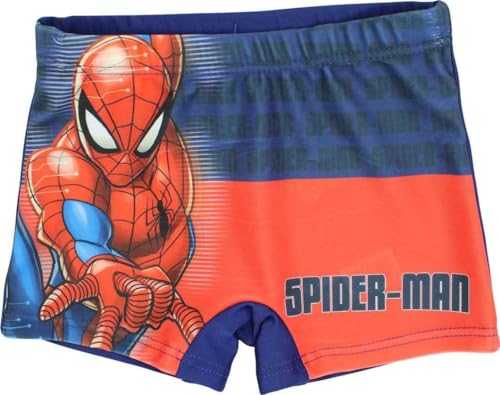 Maillot de Bain Spiderman - Boxer de Bain Spider-Man (FR/ES, Âge, 7 Ans, Taille Normale, Boxer de Bain Spiderman - A)