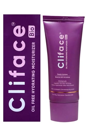 Image of KMAY Cliface Bio Oil Free Hydrating Moisturizer for Oily & Acne Prone Skin | Lightweight Non Greasy Face Gel - 50g (Pack of 2)