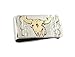 Certified Authentic 12kt Gold Filled and .925 Sterling Silver Bull Skull Handmade Navajo Native American Money Clip