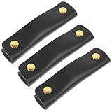 MOBUTOFU PUレザー製バッグハンドルカバー スーツケース用荷物ハンドルラップ 手の保護とグリップ向上 旅行用アクセサリー 3 ランダムカラー