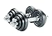 York - Set di dumbell in ghisa, 20 kg, colore: Nero