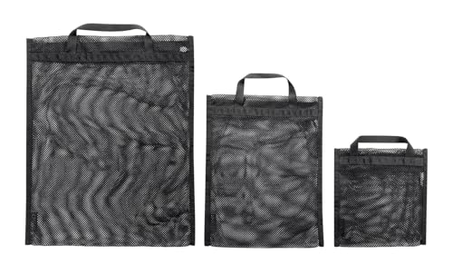 Tatonka Packwürfel Mesh Pocket Set (3 Stück) - DREI Flache Netztaschen in verschiedenen Größen - zum übersichtlichen Verstauen von Gepäck in Koffer oder Reisetasche