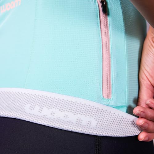 Jersey Cycling Woom Feminino I (BR, Alfa, GG, Slim, Verde Água)