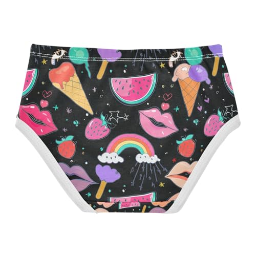 Colorful Lips Toddler Girls's Underwear 2T 202c12222