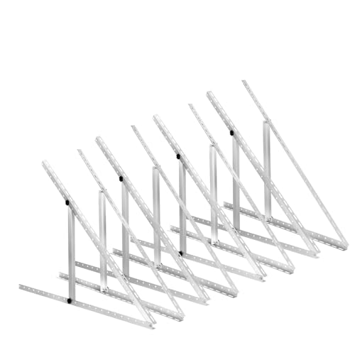 Image of 8 Pack 45inch Adjustable Solar Panel Tilt Mount Brackets