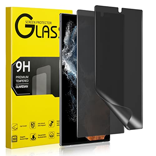 Protection ecran Galaxy S22 Ultra anti-espion film TPU couverture complete lot 2