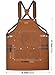 WELKINLAND 16-Pockets Waxed-Canvas Tool Apron, Heavy-Duty Woodwork Aprons, Fully-Adjustable Carpenter Apron, 34
