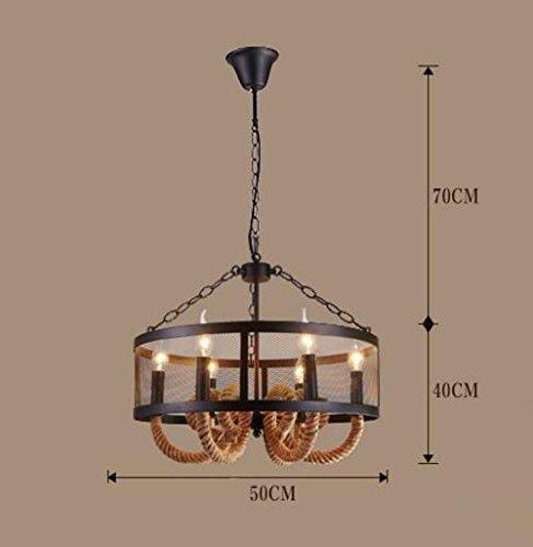 ZHENYUE Chandeliers ® Vintage Industrial Pendant Ceiling Light Steampunk Retro LOFT Creative Iron Cage Hemp Rope Candle Chandelier 6 Lights Bar Clothing Store Cafe Decoration Lighting Chandelier ZHENY steampunk buy now online ZHENYUE Chandeliers ® Vintage Industrial Pendant Ceiling Light Steampunk Retro LOFT Creative Iron Cage Hemp Rope Candle Chandelier 6 Lights Bar Clothing Store Cafe Decoration Lighting Chandelier ZHENY steampunk buy now online