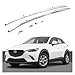 Aluminum Alloy Car Roof Rack Cross Bar Compatible with Mazda CX-3 CX3 2015-2022 Rails Bar Luggage Carrier Bars Top Racks Rail Boxes(Silver roof Rack)