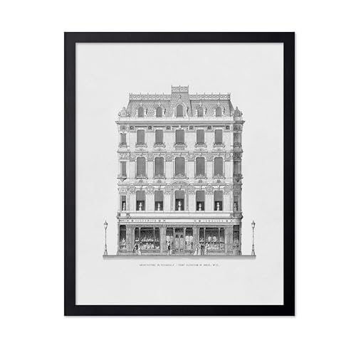 Poster Master Architecture Print - Vintage Building Poster - Sketch
