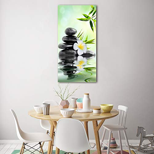 Tableaux pour la mur décoration zen vert bambou en plexiglas - 4