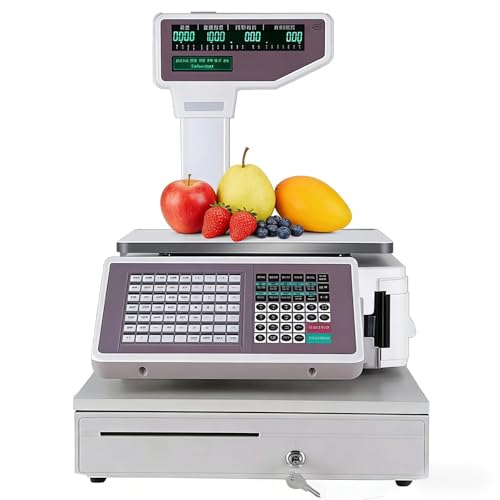 Codes-barres et double affichage LCD sur balance de commerce 30 kg - 2